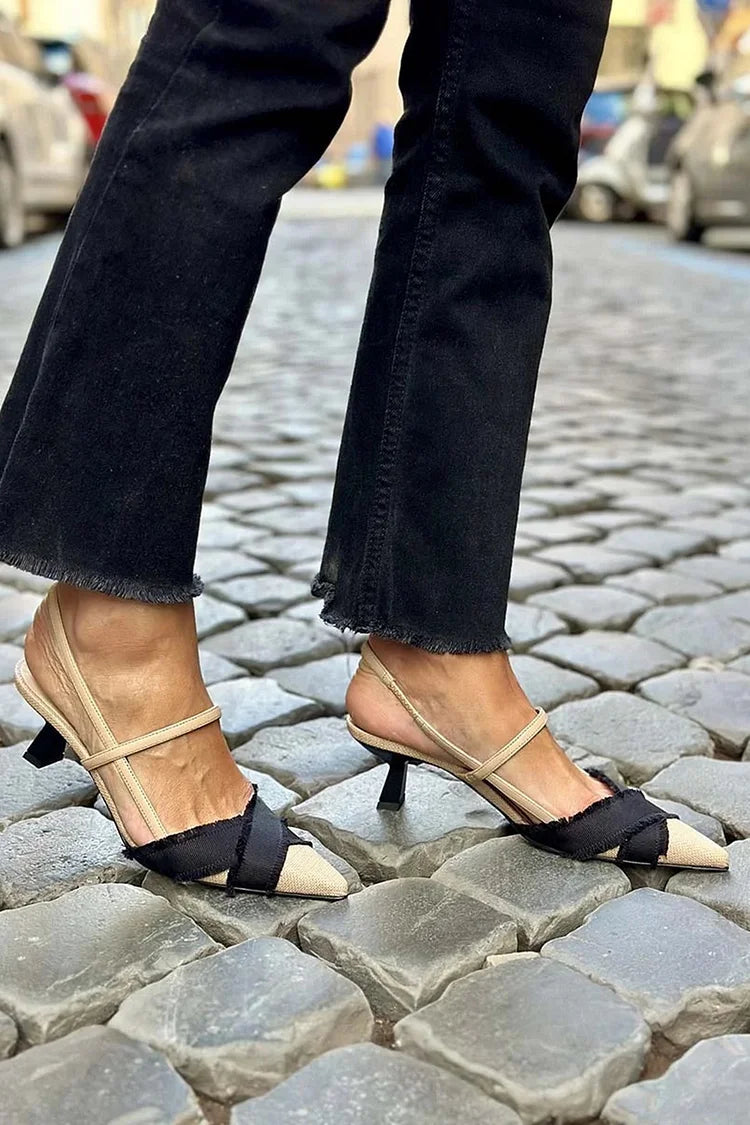Blanca™ - Elegantes zapatos slingback con diseño sofisticado