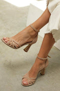 Blanca™ - Sandalias patchwork con puntera redonda y talón estrecho