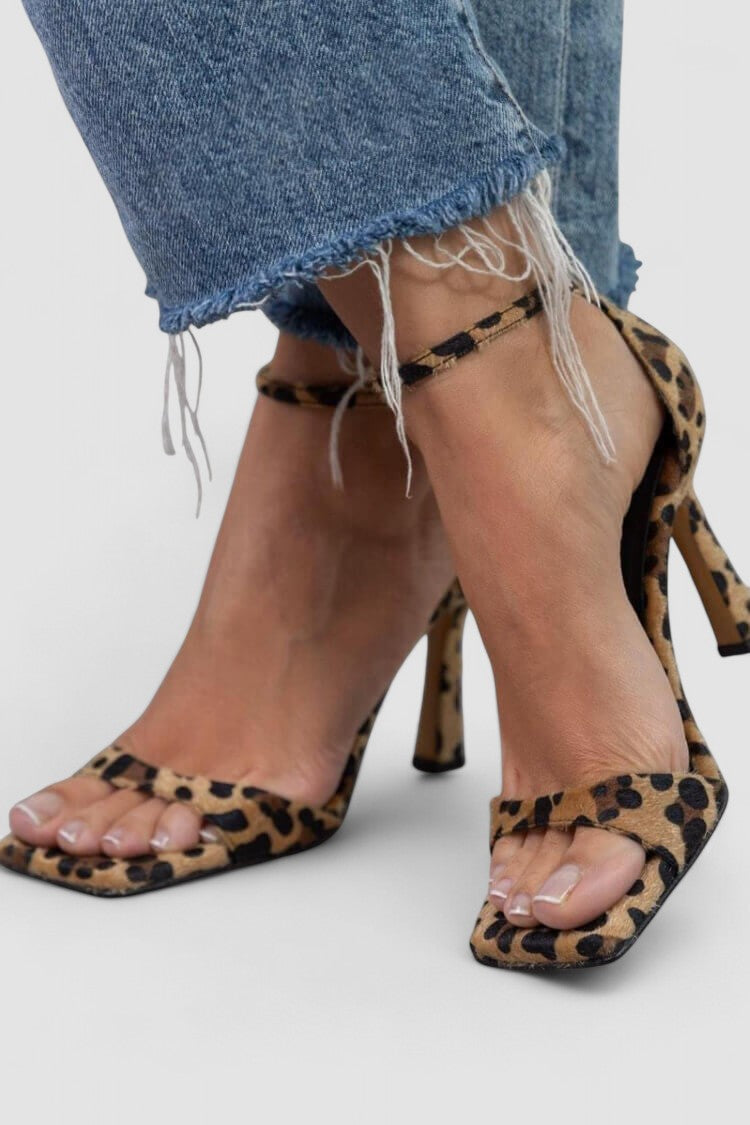 Blanca™ - Sandalias de tacón alto con estampado leopardo elegante