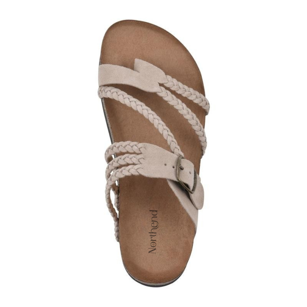 Blanca™ – Sandalias Trenzadas de Corcho Adriana