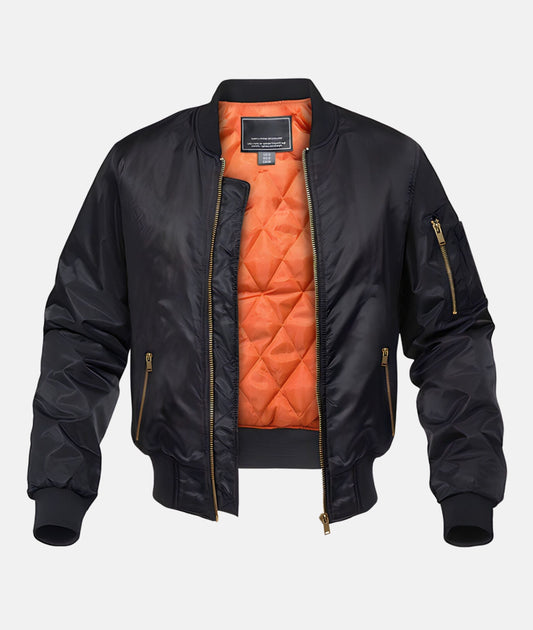 Elegante chaqueta bomber acolchada