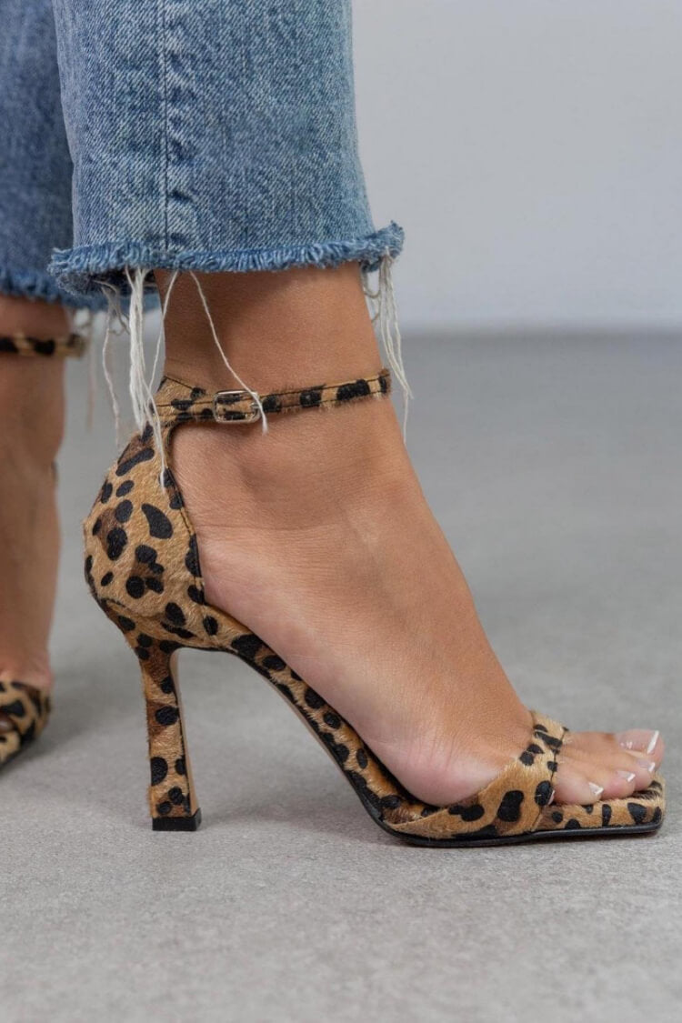 Blanca™ - Sandalias de tacón alto con estampado leopardo elegante