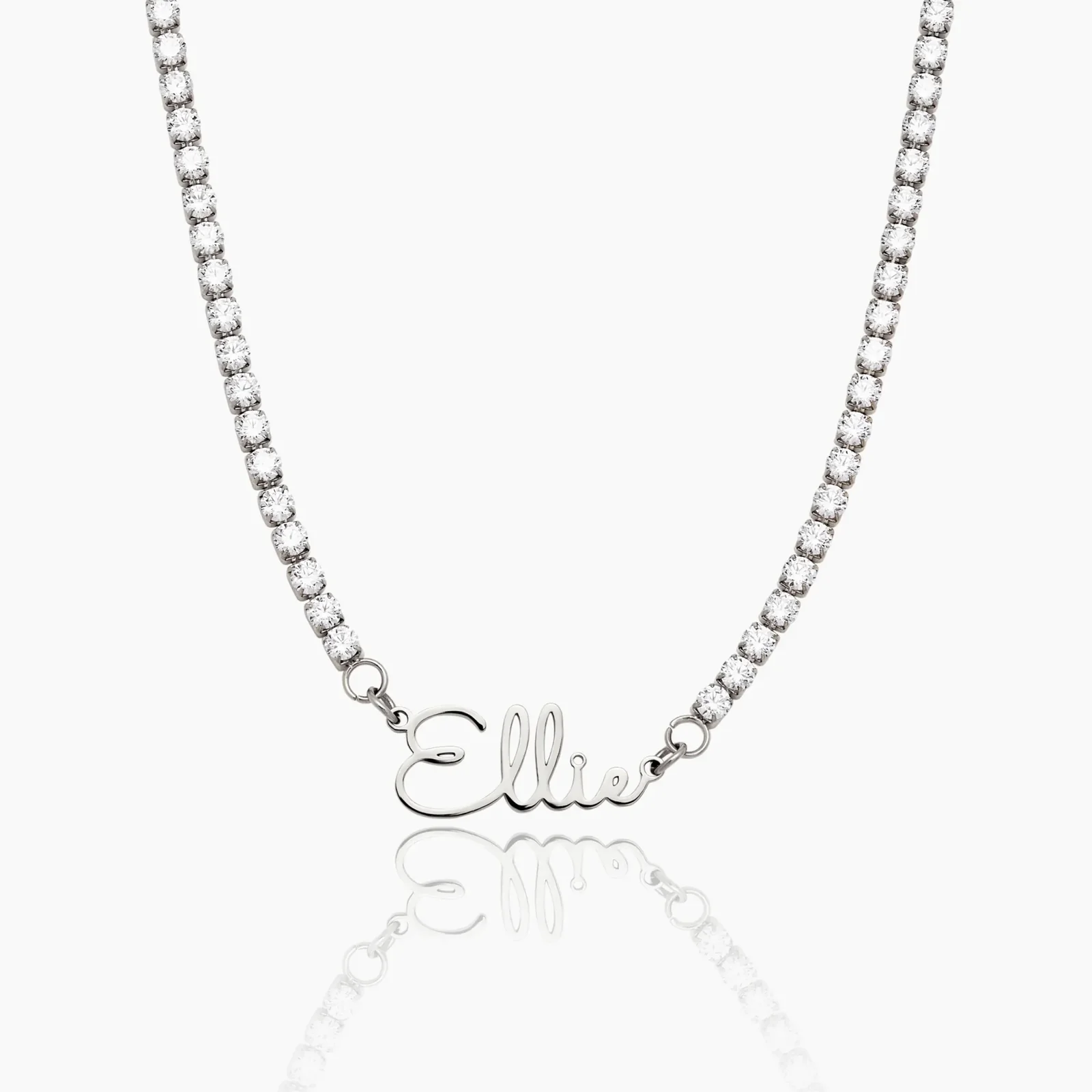 Collar de tenis con firma personalizada