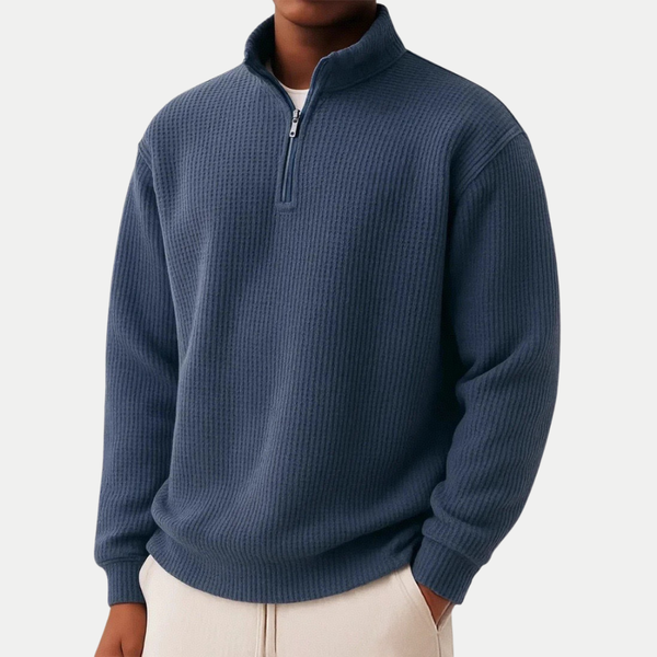 Elegante jersey de punto con cremallera