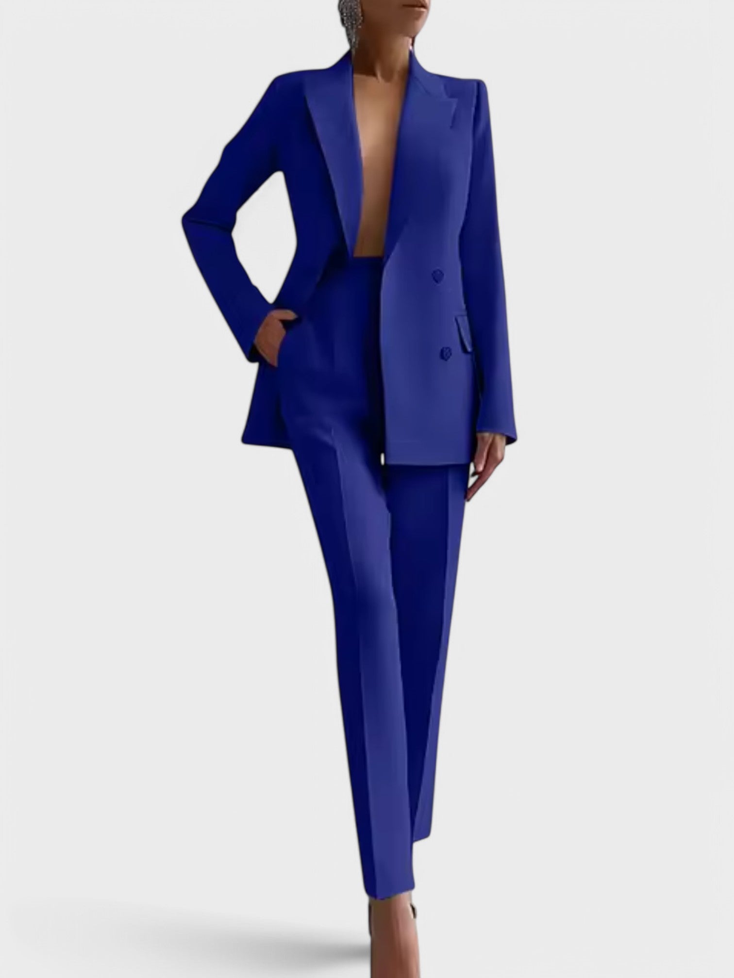 Olivia - Conjunto de blazer y pantalón
