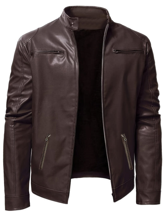 Chaqueta de cuero informal