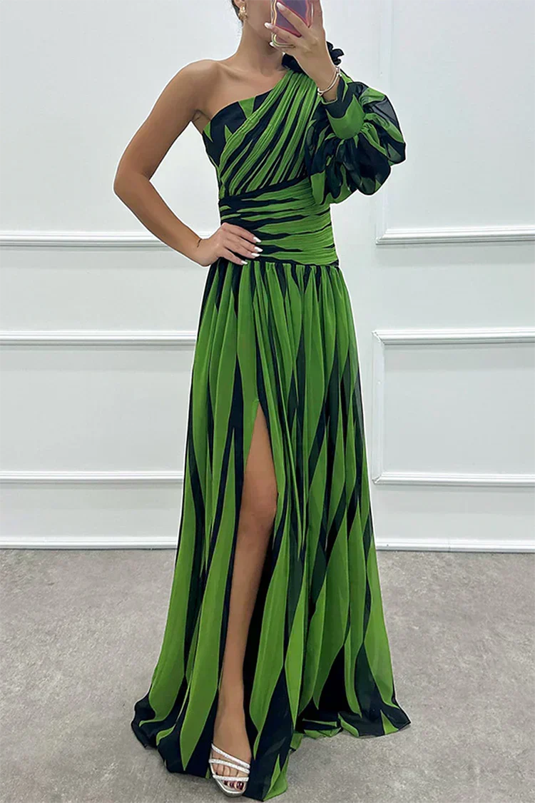 Vestido Shiloh™ | Rayas elegantes con diseño asimétrico