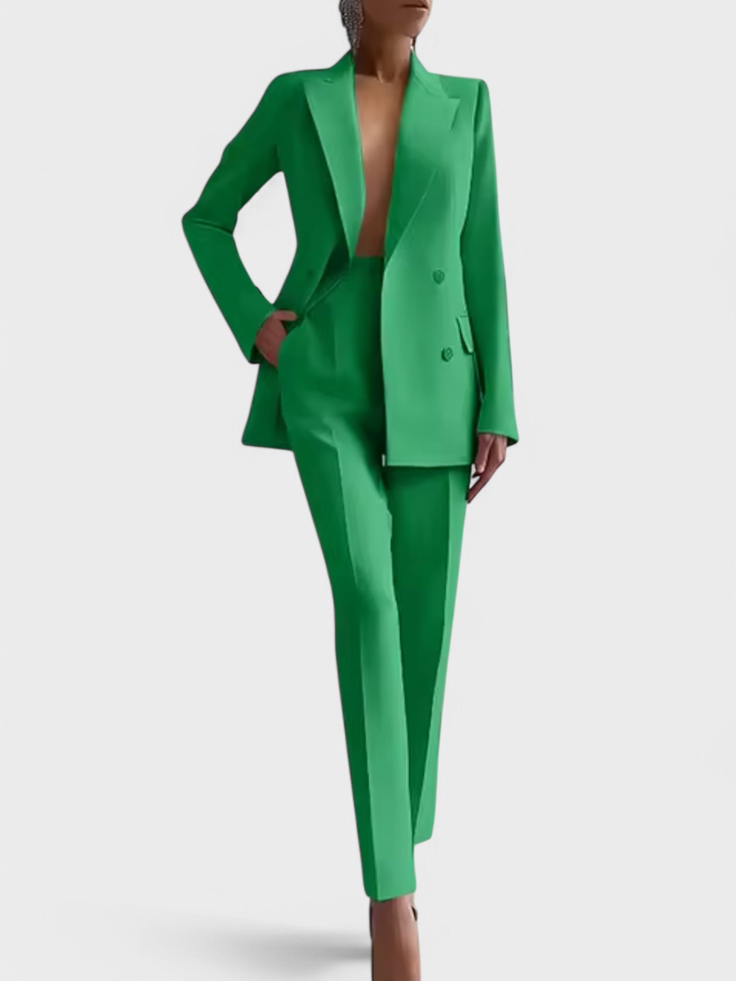 Olivia - Conjunto de blazer y pantalón