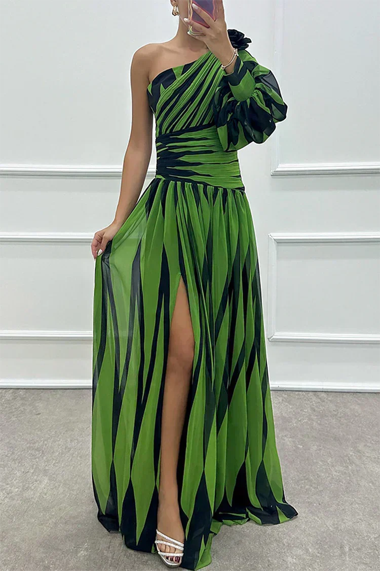 Vestido Shiloh™ | Rayas elegantes con diseño asimétrico