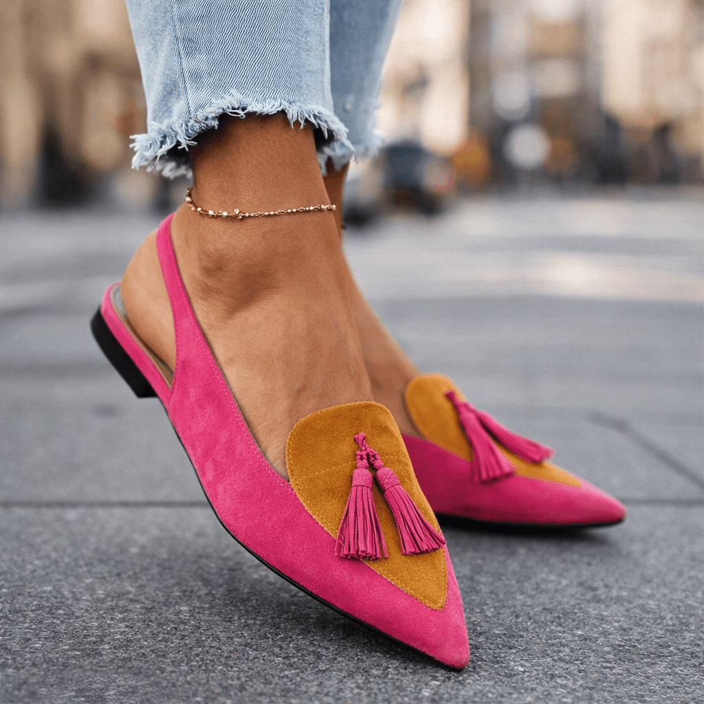 Elisa™ | Sandalias con tiras y borlas