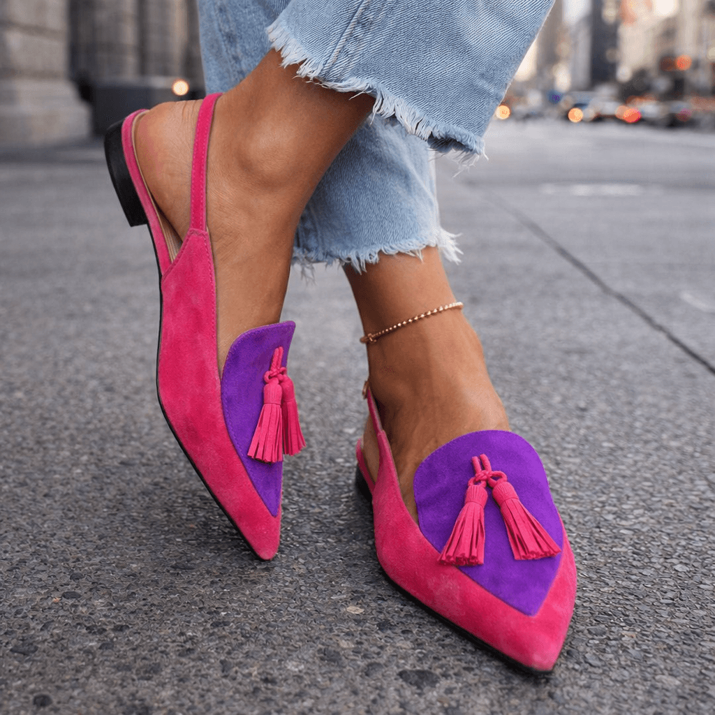 Elisa™ | Sandalias con tiras y borlas