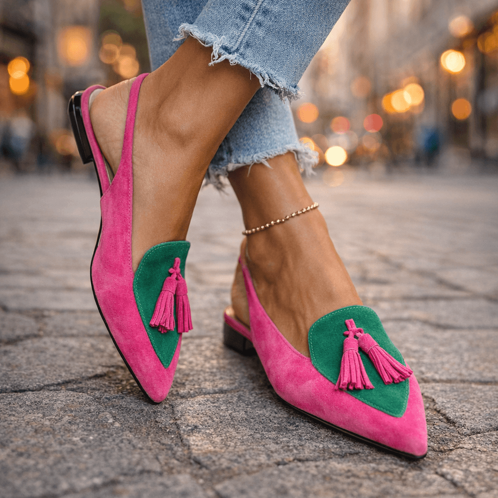 Elisa™ | Sandalias con tiras y borlas