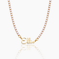 Collar de tenis con firma personalizada