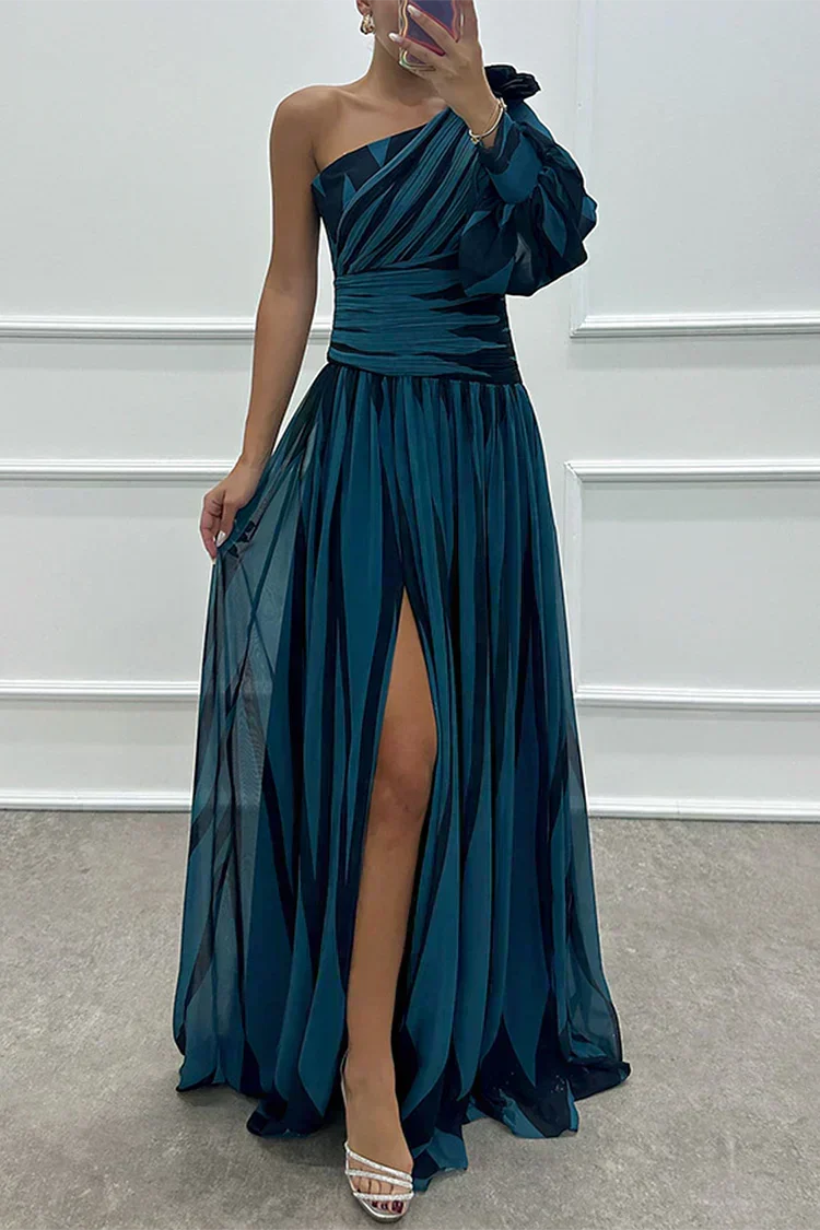 Vestido Shiloh™ | Rayas elegantes con diseño asimétrico