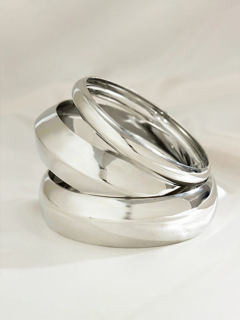 Blanca™ - Pulsera de 3 piezas elegante con diseño sofisticado