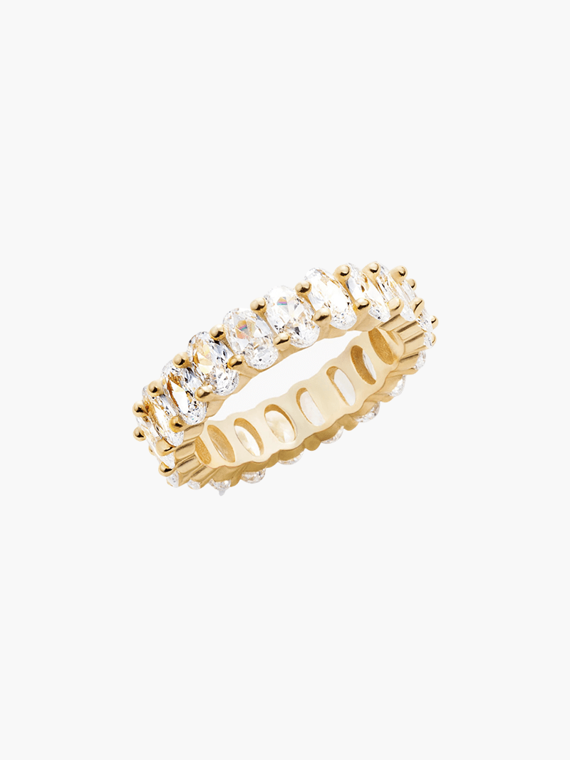 Blanca™ - Anillo de corte oval elegante con brillo sofisticado