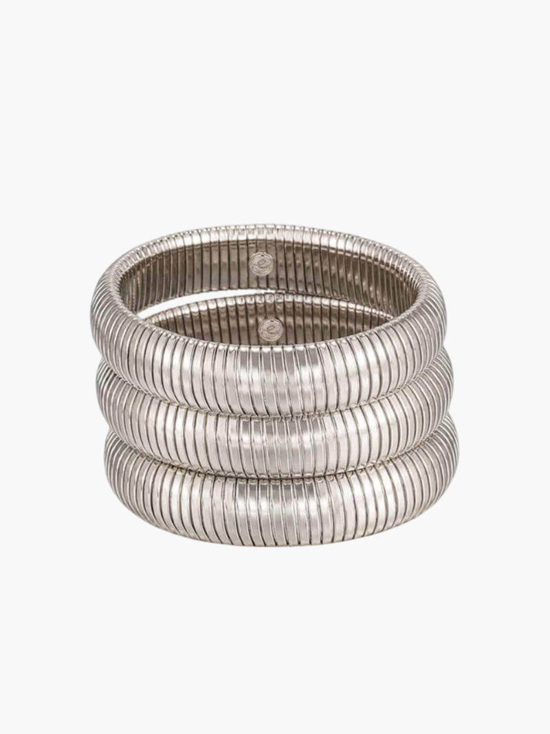 Blanca™ - Brazalete acanalado elegante con diseño moderno y sofisticado