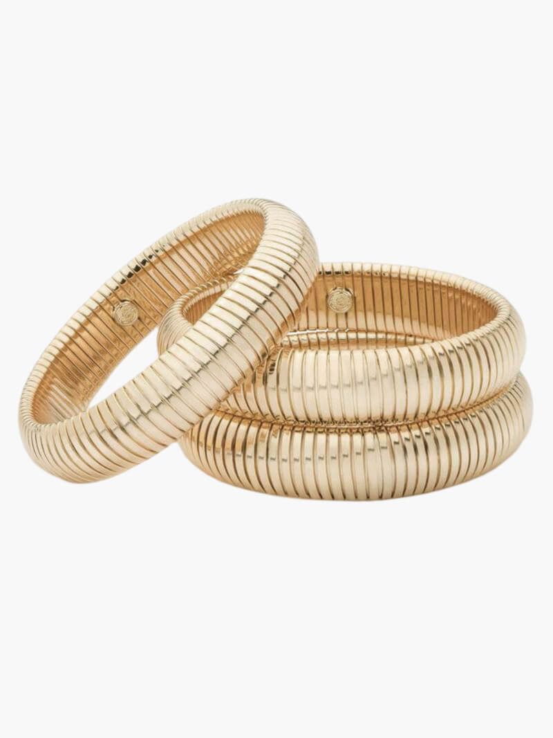 Blanca™ - Brazalete acanalado elegante con diseño moderno y sofisticado