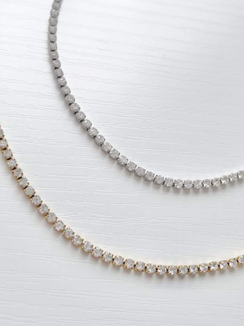Blanca™ - Gargantilla Rivière brillante con elegancia sofisticada
