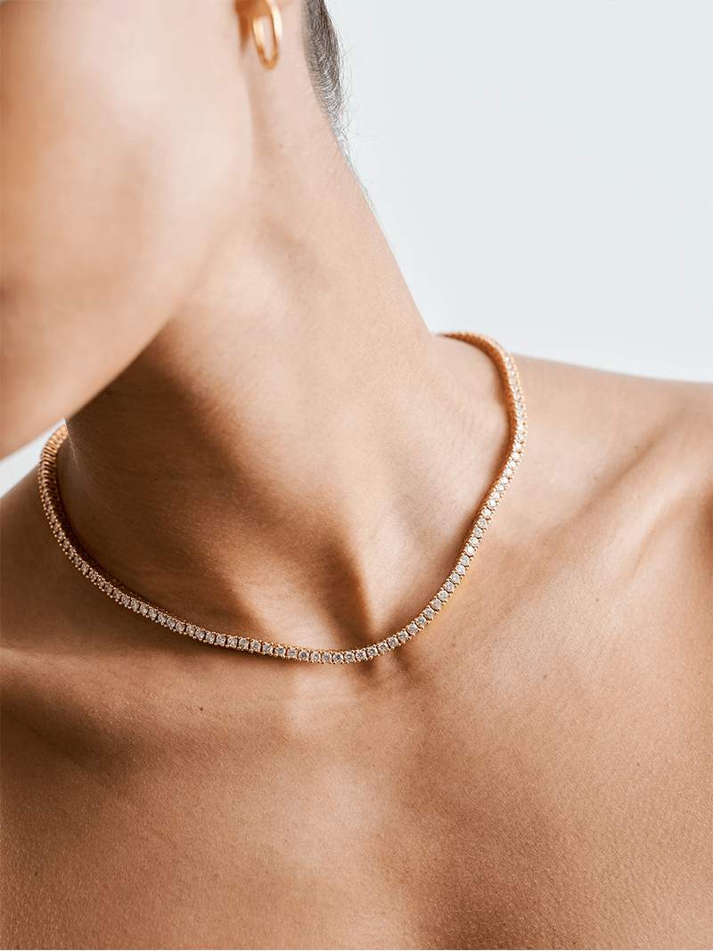 Blanca™ - Gargantilla Rivière brillante con elegancia sofisticada