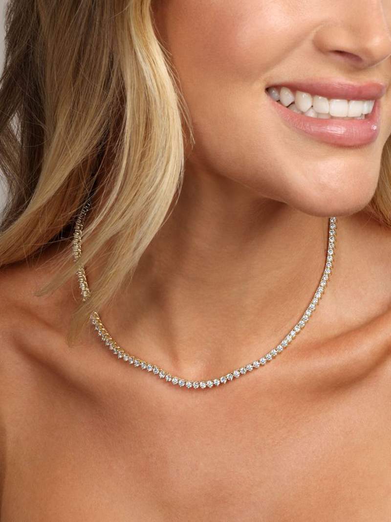 Blanca™ - Gargantilla Rivière brillante con elegancia sofisticada