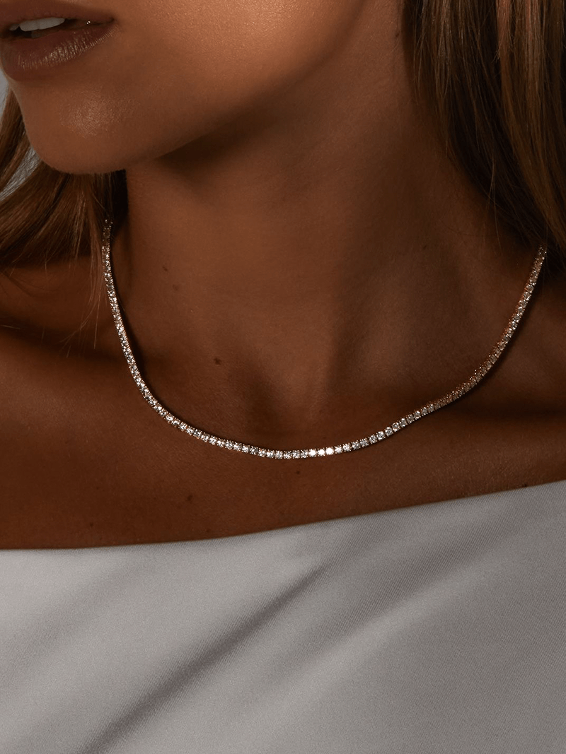 Blanca™ - Gargantilla Rivière brillante con elegancia sofisticada