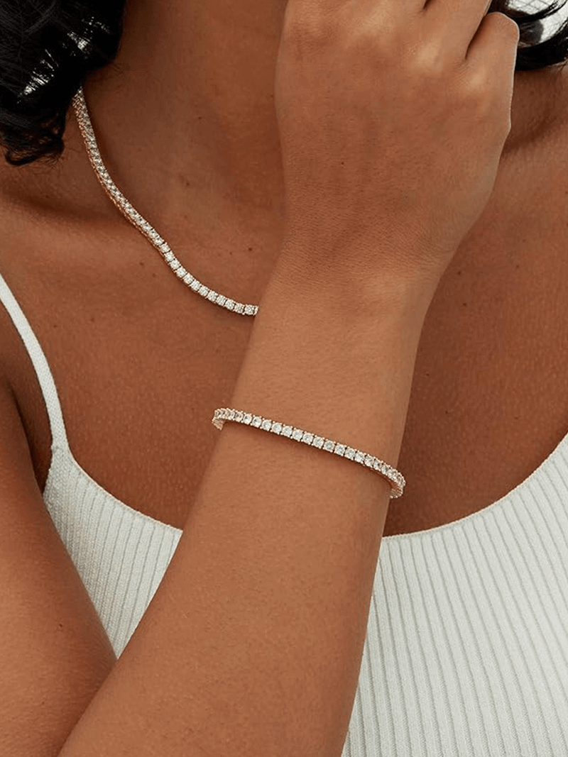 Blanca™ - Pulsera Rivière brillante con elegancia sofisticada