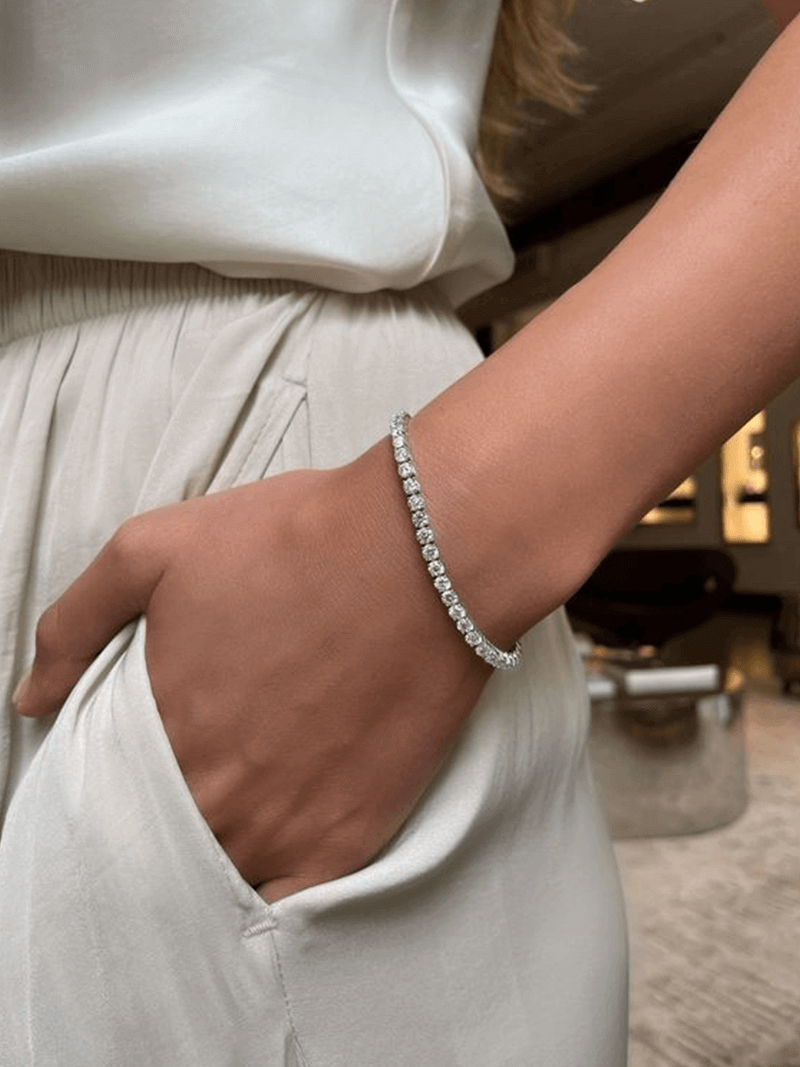 Blanca™ - Pulsera Rivière brillante con elegancia sofisticada