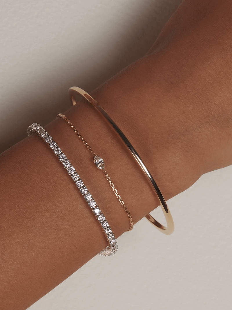 Blanca™ - Pulsera Rivière brillante con elegancia sofisticada