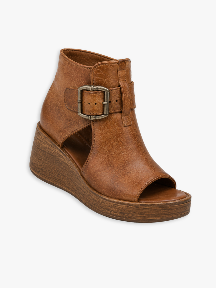 Ginevra™ | Sandalias de cuña con hebilla