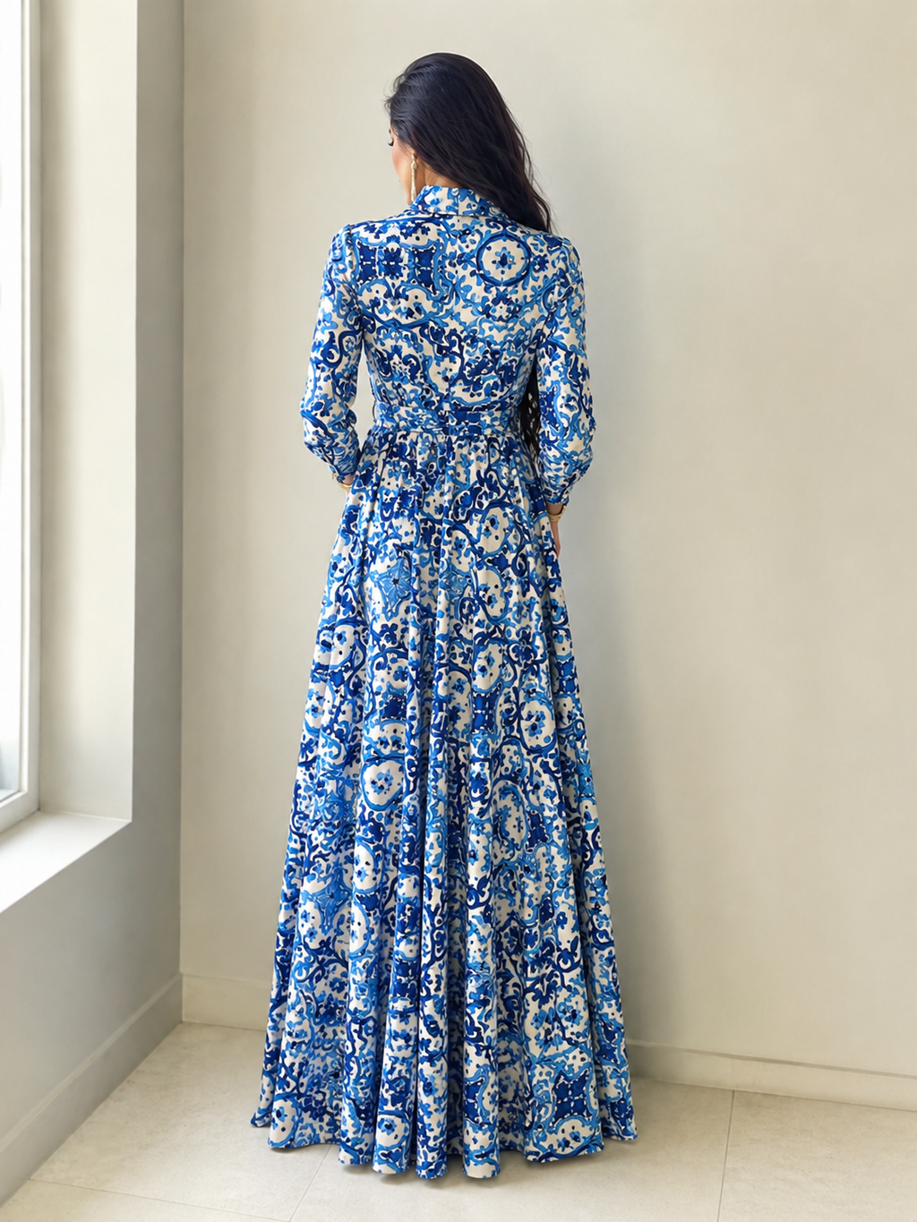 Vestido Amira™ | Elegancia floral mediterránea