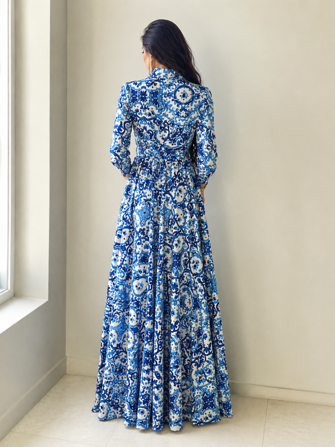 Vestido Amira™ | Elegancia floral mediterránea