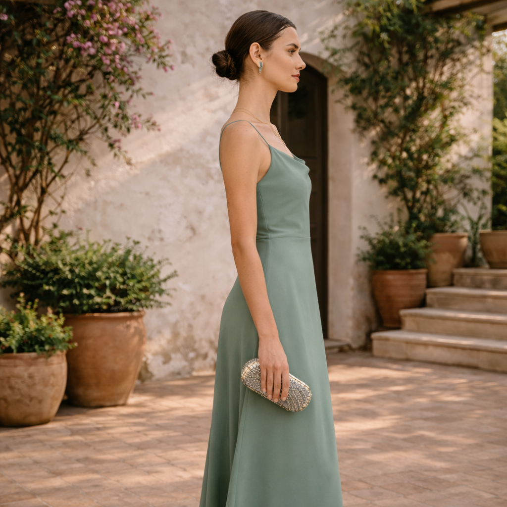 Vestido Celeste™  | Elegancia fluida para noches inolvidables