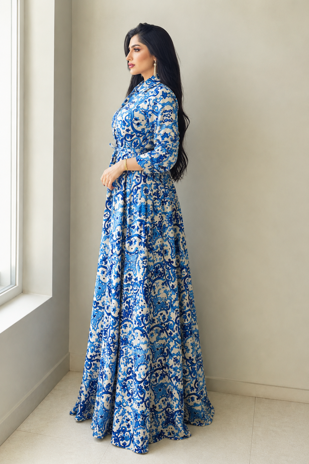 Vestido Amira™ | Elegancia floral mediterránea