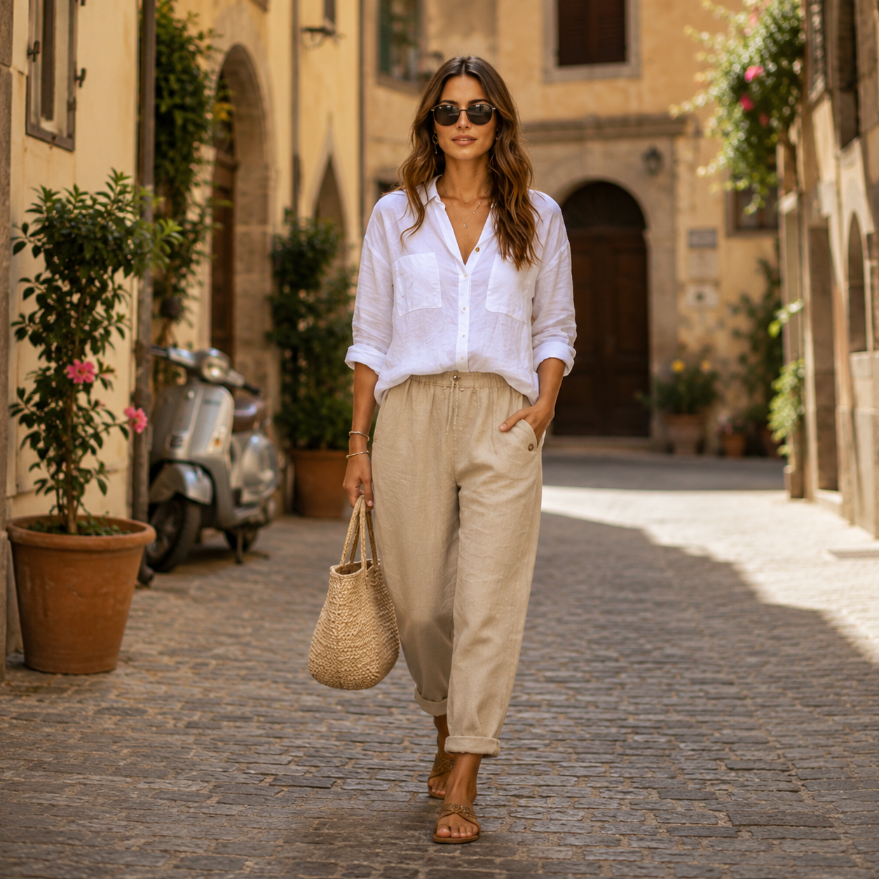Rosa™ | Pantalones Ligeros de Lino