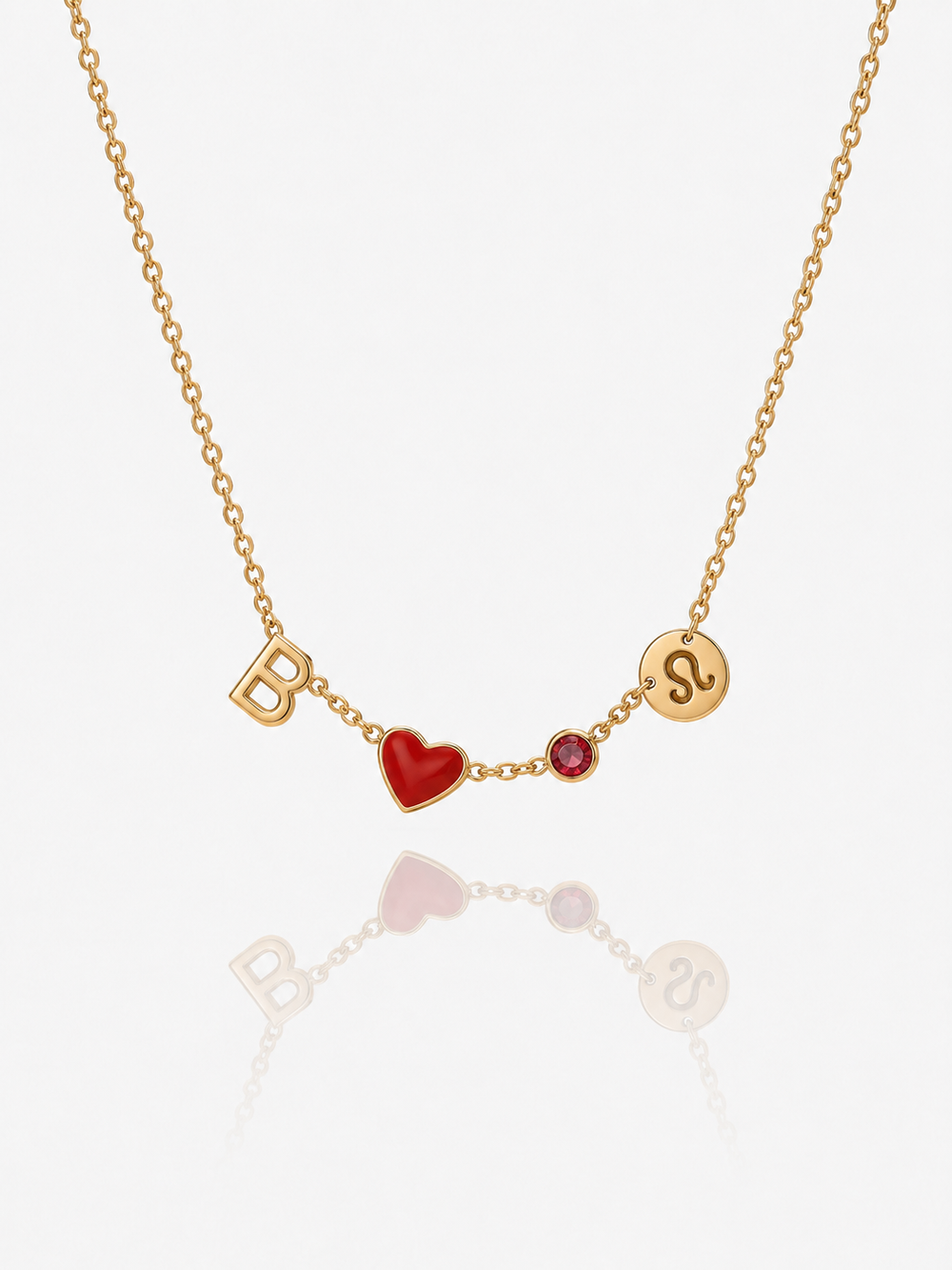 Blanca™ | Collar con Inicial en Forma de Corazón