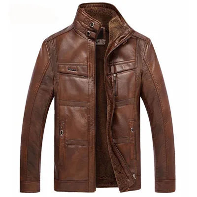 Chaqueta de cuero de alta calidad para hombre