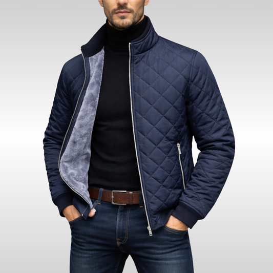 Elegante chaqueta acolchada