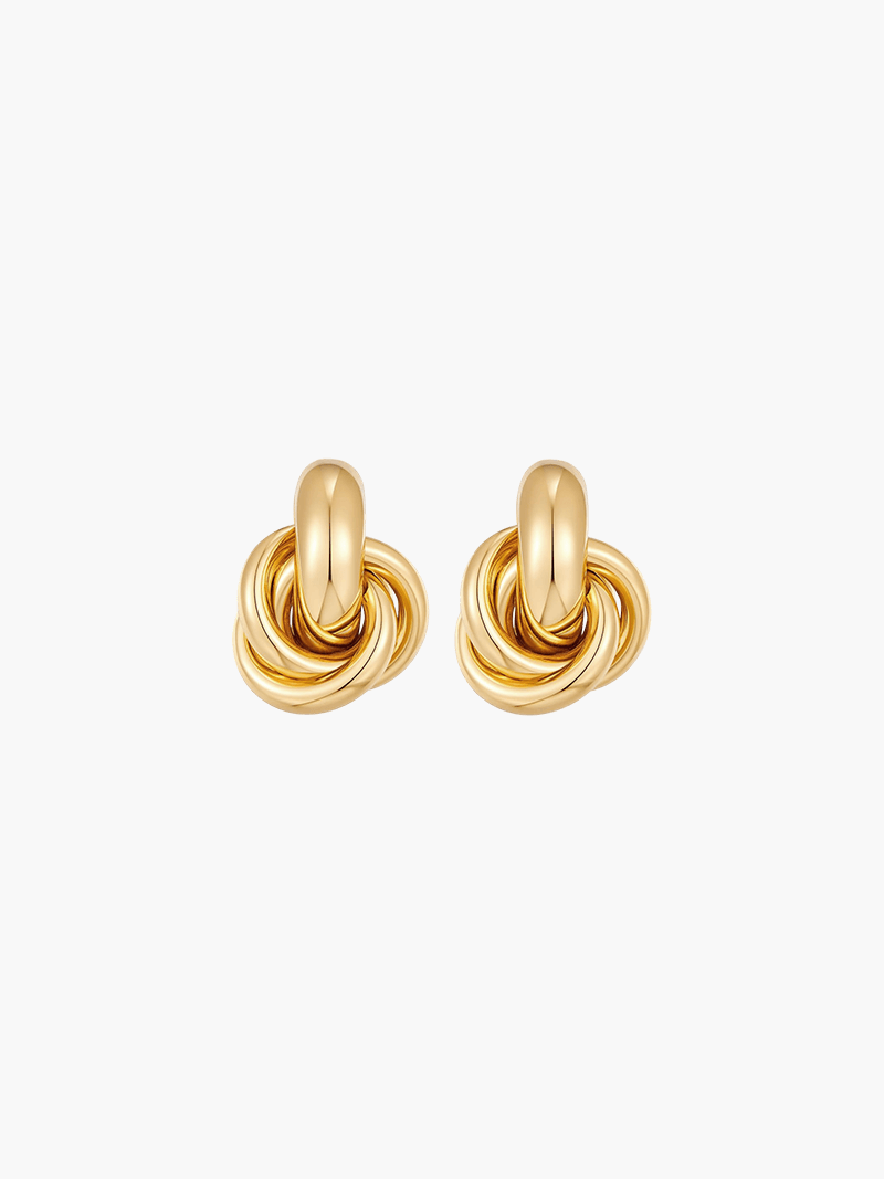 Blanca™ - Pendientes de nudo elegantes con diseño sofisticado