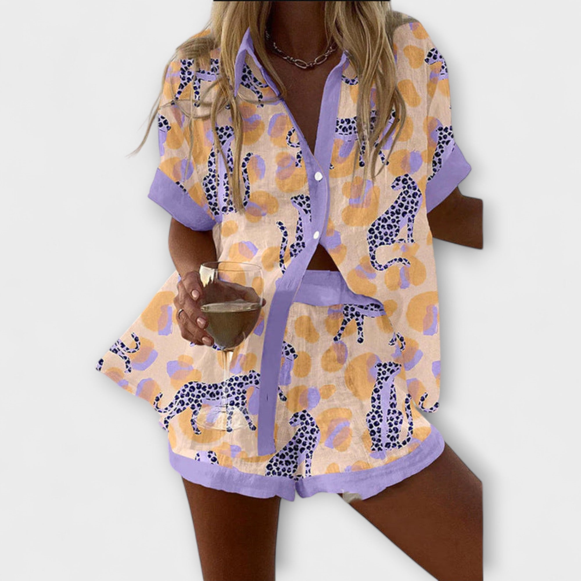 Inés - Conjunto Estampado Leopardo