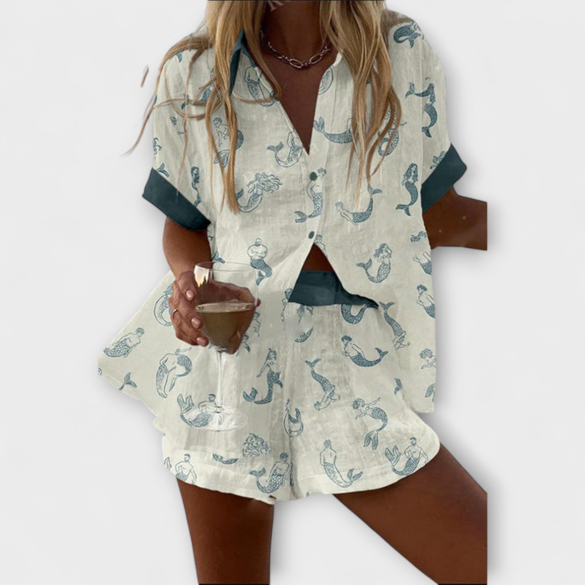 Camila - Conjunto con estampado de sirena