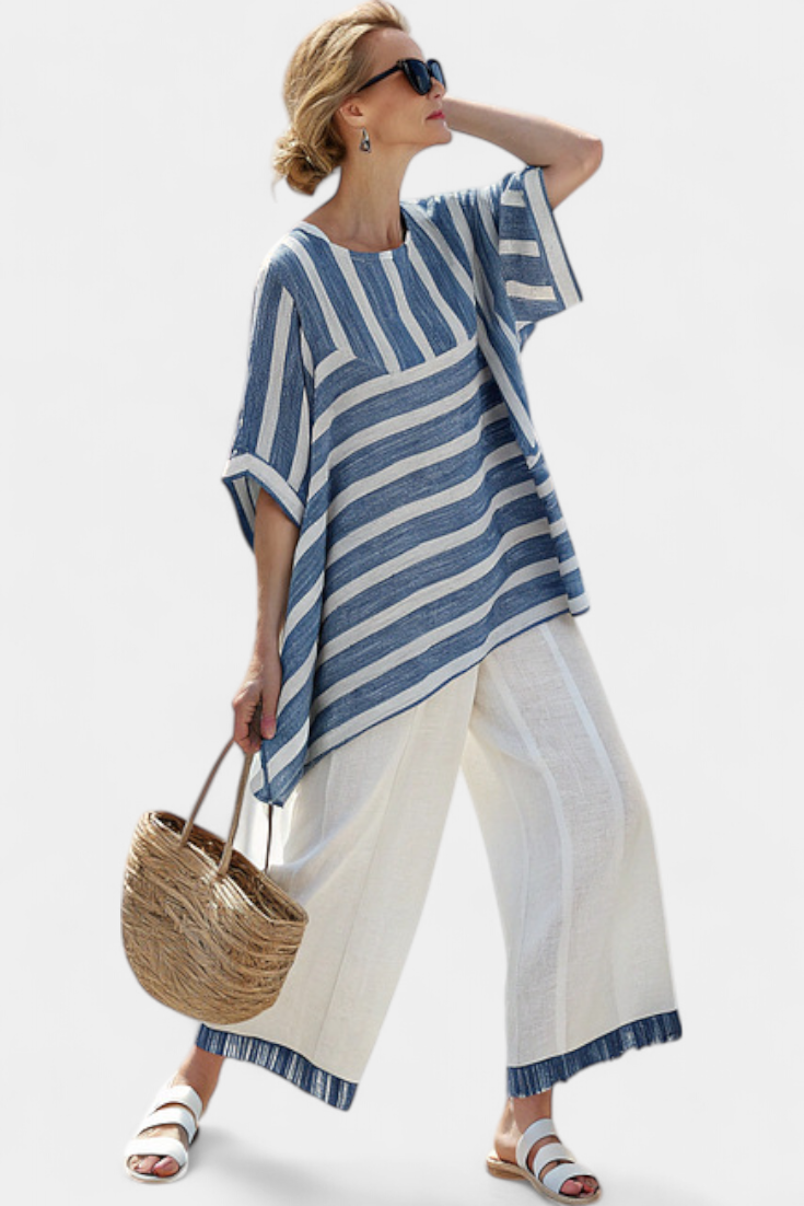 Lucia - Conjunto Lino Mediterráneo