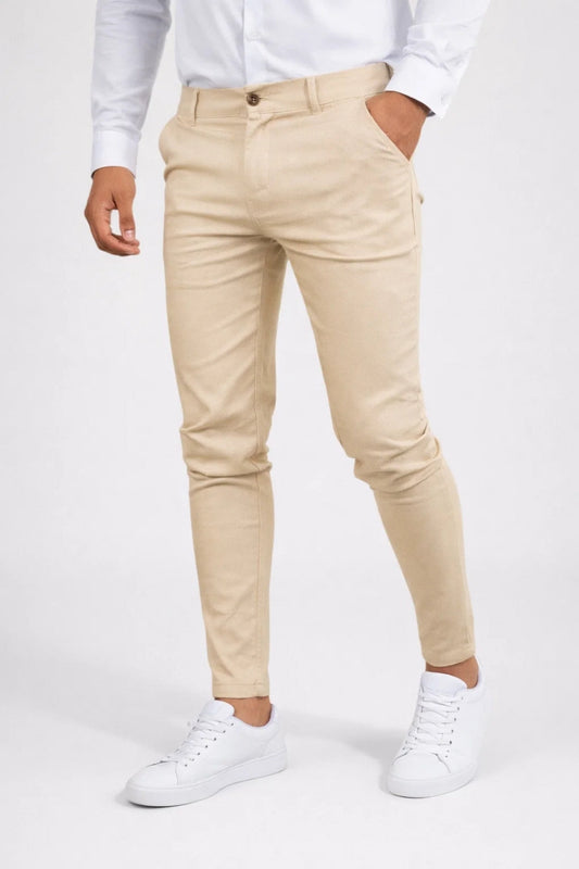 Pantalones elásticos elegantes para hombre