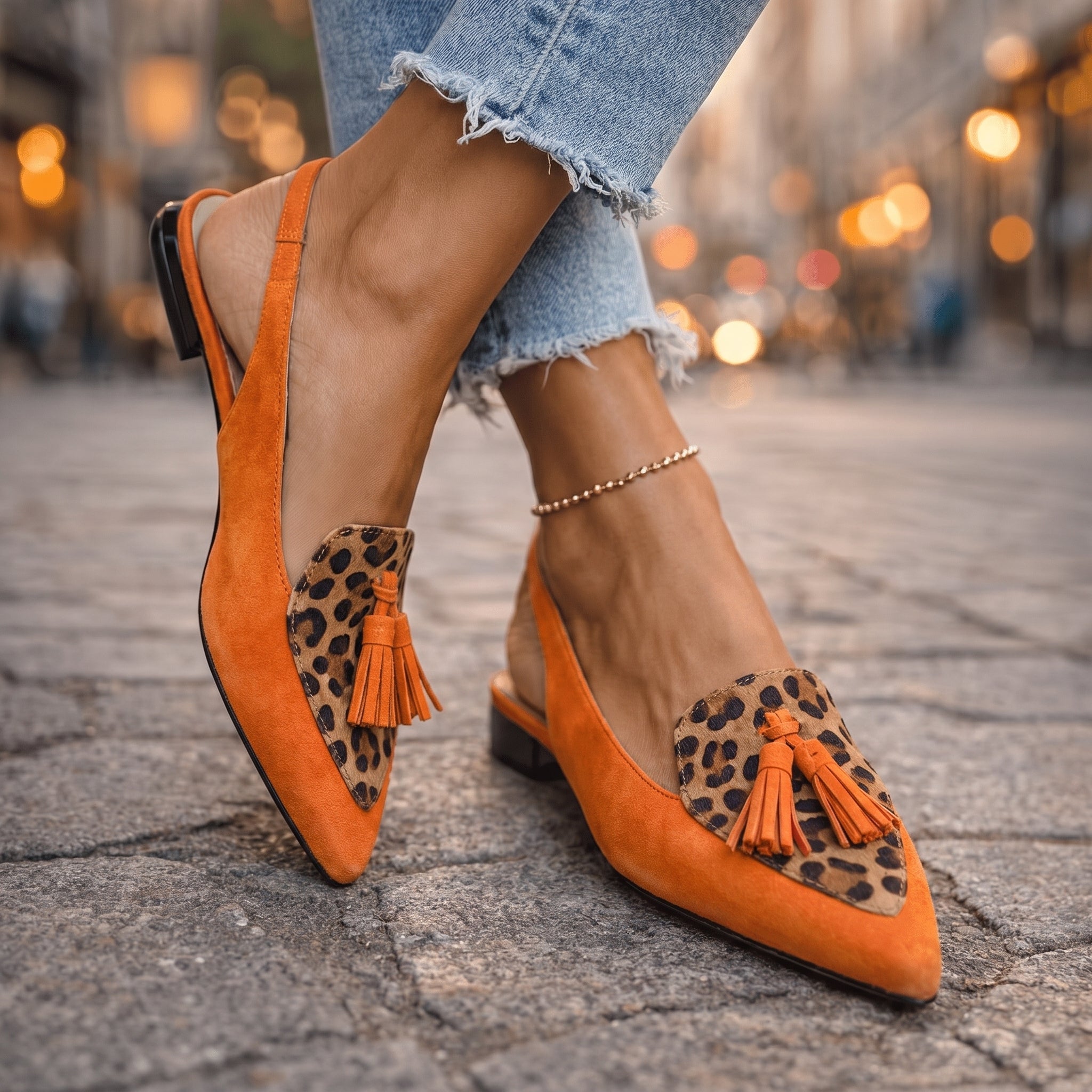 Elisa™ | Sandalias con tiras y borlas