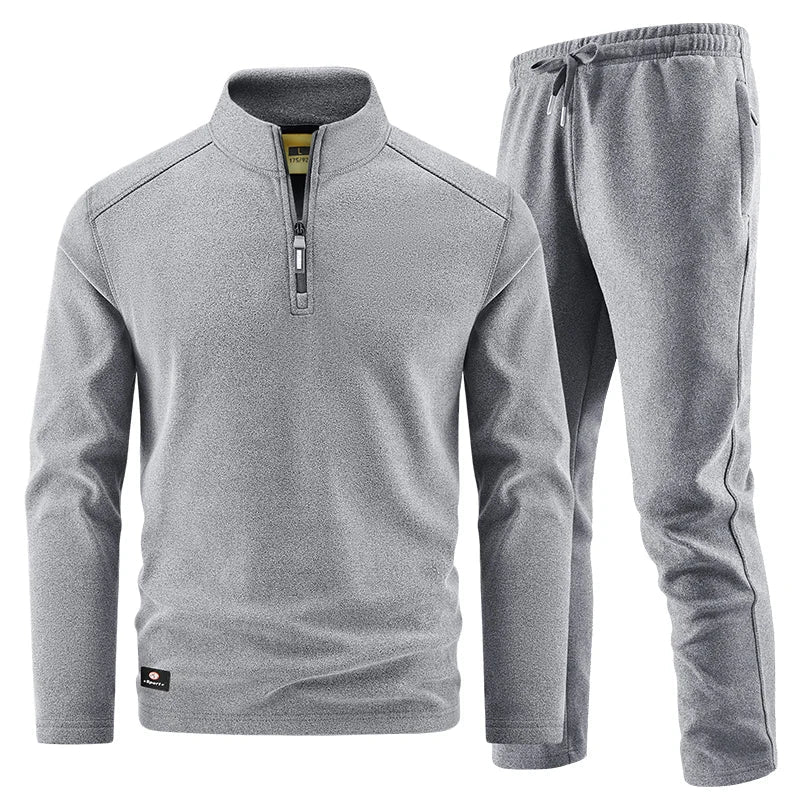 Conjunto elegante de jersey con cremallera para hombre