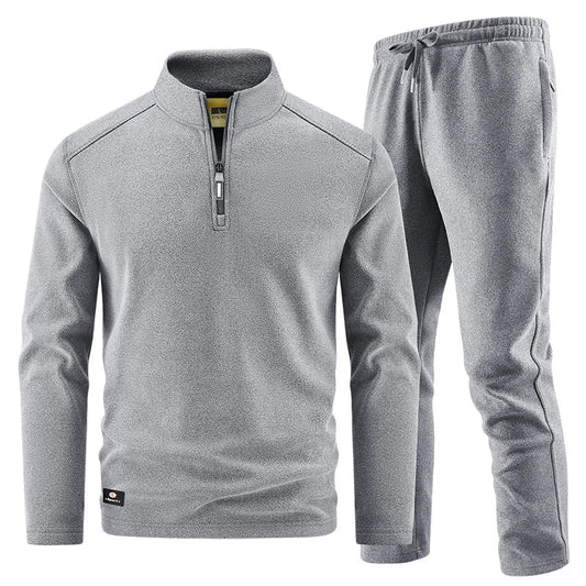 Conjunto elegante de jersey con cremallera para hombre