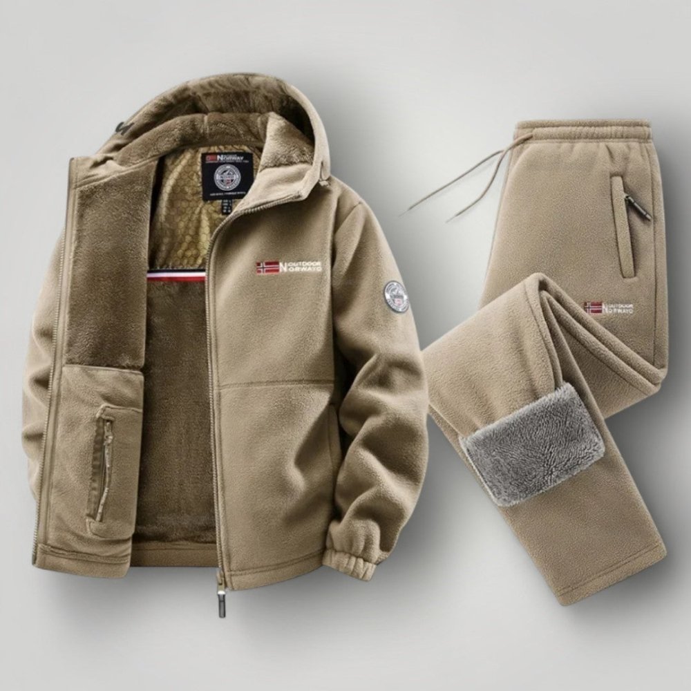 Elegante conjunto de forro polar