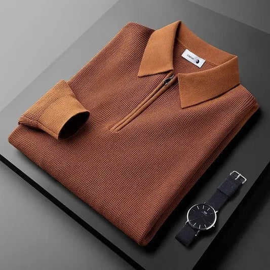 Jersey elegante con cremallera para hombre
