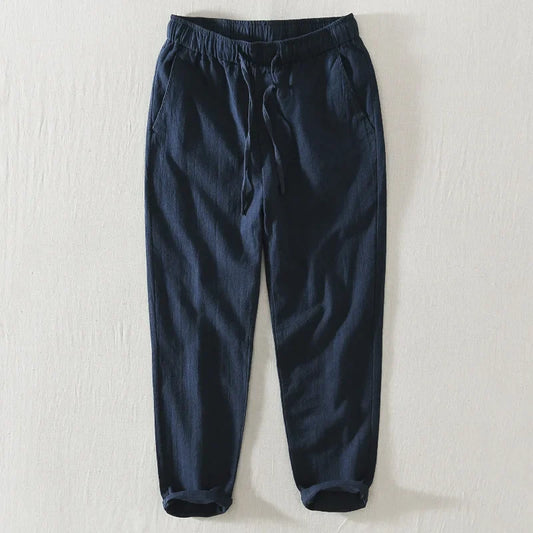Pantalones informales de lino para hombre