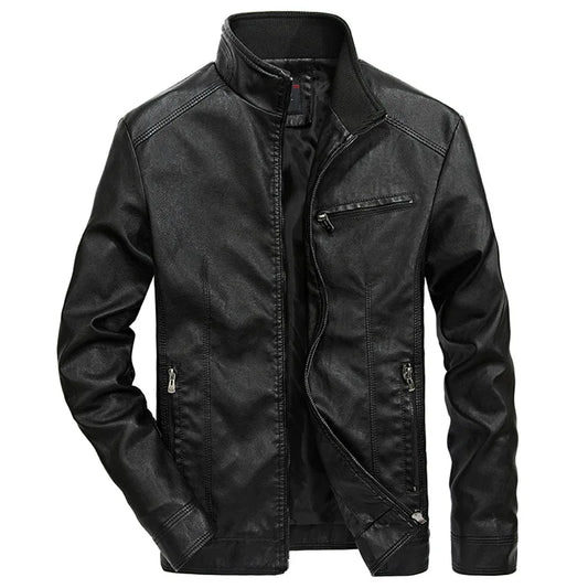 Chaqueta de cuero informal
